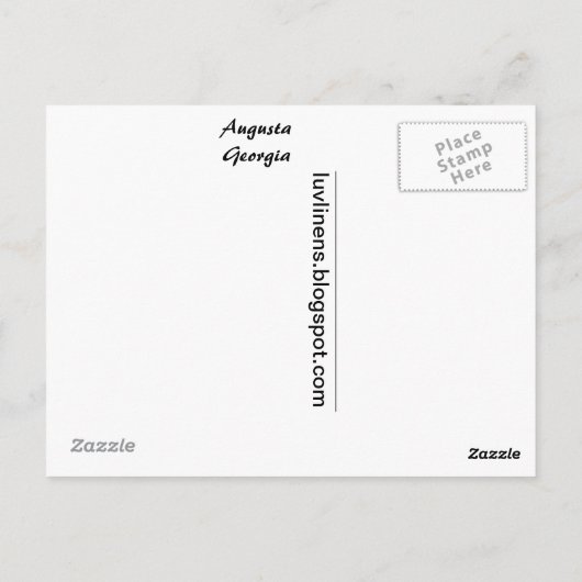 ジョージア・オーガスタからの挨拶 ポストカード (裏面)