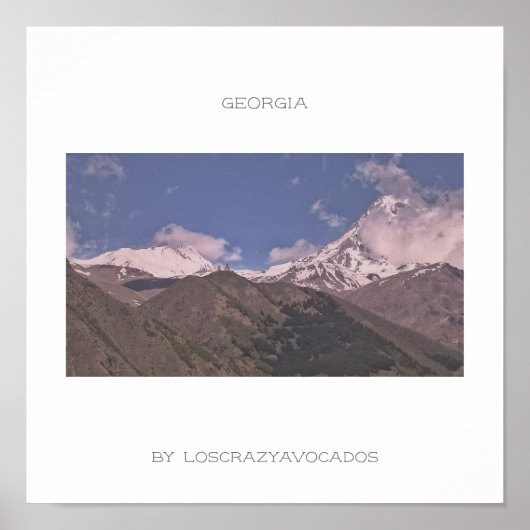 ジョージア・カズベギ建築自然ポスター ポスター (正面)