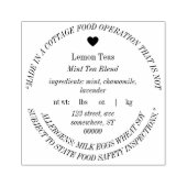 ジョージア・コテージ法フードのカスタマイズ可能なゴムスタンプ ラバースタンプ (インプリント)