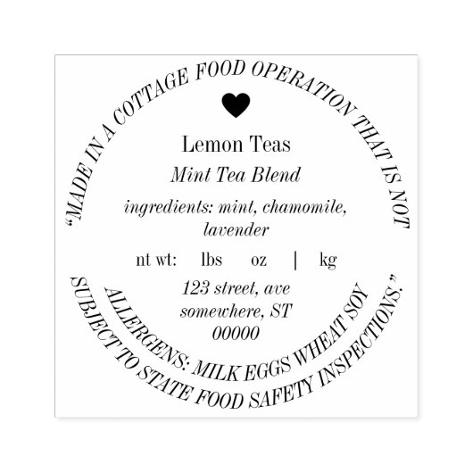 ジョージア・コテージ法フードのカスタマイズ可能なゴムスタンプ ラバースタンプ (インプリント)