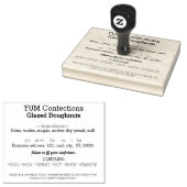 ジョージア・コテージ食品法カスタマイズ可能なゴム印 ラバースタンプ (押印)