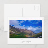 ジョージア コーカサス山脈 風景 自然 ポストカード (正面/裏面)