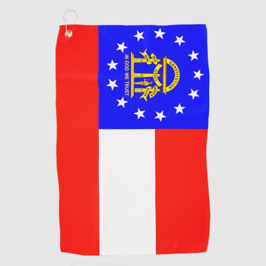 ジョージア・ゴルフタオル州旗 ゴルフタオル (正面)