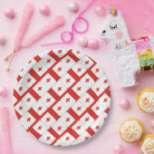 ジョージア・サカルトヴェロ国旗のパターン ペーパープレート (パーティー)