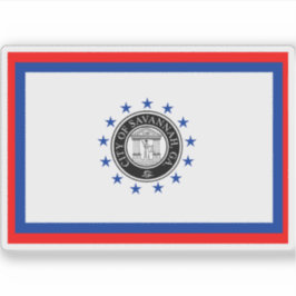 ジョージア・サバンナ国旗 シール