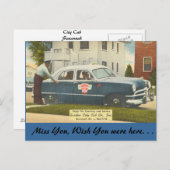 ジョージア、シティキャブ、サバンナ ポストカード (正面/裏面)