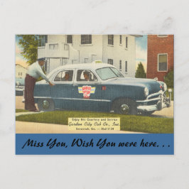 ジョージア、シティキャブ、サバンナ ポストカード