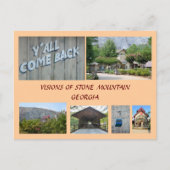 ジョージア・ストーン・マウンテンの幻影 ポストカード (正面)