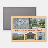 ジョージア・ストーン・マウンテンの幻影 マグネット (正面/裏面)