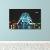 ジョージア・トビリシ・平和の橋 キャンバスプリント (インサイチュ (ウッドフロア))