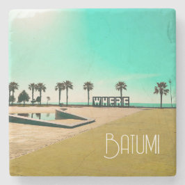 ジョージア・バトゥミ建築景観 ストーンコースター