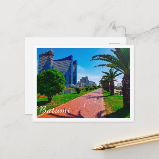 ジョージア・バトゥミ建築景観 ポストカード (正面/裏面インサイチュ)