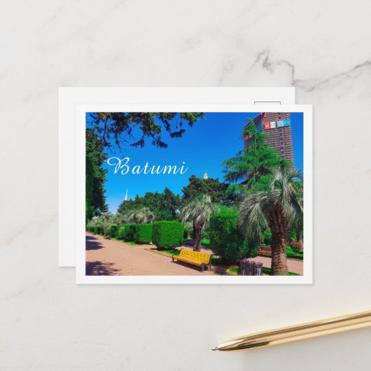ジョージア・バトゥミ建築景観 ポストカード (正面/裏面インサイチュ)