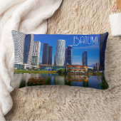 ジョージア・バトゥミ建築景観 ランバークッション (ブランケット)