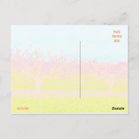 ジョージア・ピーチ・オーチャードからの挨拶 ポストカード (裏面)