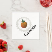 ジョージア・ピーチ スタンダードカクテルナプキン (インサイチュ)