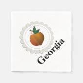 ジョージア・ピーチ スタンダードカクテルナプキン (正面)