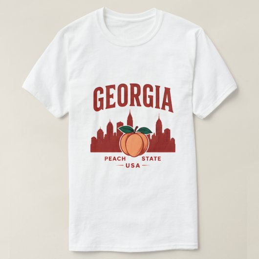 ジョージア ピーチ ステート アドベンチャー Tシャツ (デザイン正面)