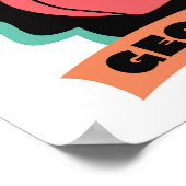 ジョージア・ピーチ・ロゴ ポスター (角)