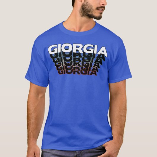 ジョージア ファニー レトロ ヴィンテージ サンセット ジョージア 80年代 90年代 Tシャツ (正面)