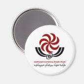 ジョージア・ラグビー磁石 マグネット (正面/裏面)