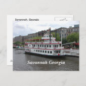 ジョージア・リバーフロント・サバンナ ポストカード (正面/裏面)