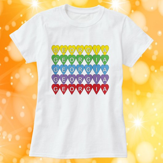 ジョージア・レインボーハート Tシャツ