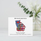 ジョージア・州の引っ越し案内カード ポストカード (スタンド正面)