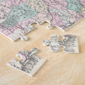 ジョージア(1855年)のヴィンテージの地図 ジグソーパズル (側面)