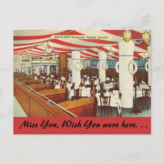 ジョージア、Ship-A-Hoy、アトランタ ポストカード (正面)