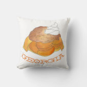 ジョージアGAピーチコブラー南デザートグルメ クッション (正面)