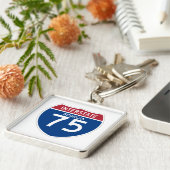 ジョージアGA I-75の州間幹線道路の盾- キーホルダー (側面)