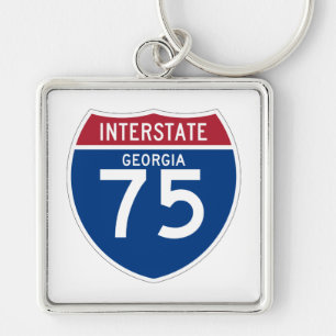 ジョージアGA I-75の州間幹線道路の盾- キーホルダー