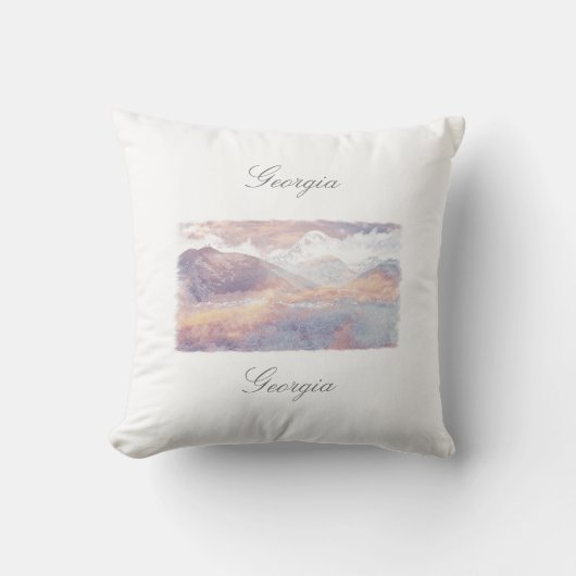 ジョージアKazbegi建築自然枕クッション クッション (正面)