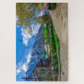 ジョージアKazbegi Stepantsminda Gergeti自然 ジグソーパズル (縦)