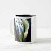 ジョージアOキーフェブルー&グリーンミュージック ツートーンマグカップ (正面左)