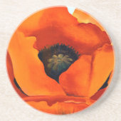 ジョージアO'Keefe圧倒する赤いケシによっては1927年が開花します コースター (正面)