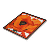 ジョージアO'Keefe圧倒する赤いケシによっては1927年が開花します タイル (側面)