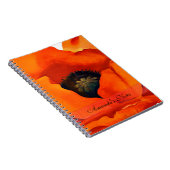 ジョージアO'Keefe圧倒する赤いケシによっては1927年が開花します ノートブック (右側)