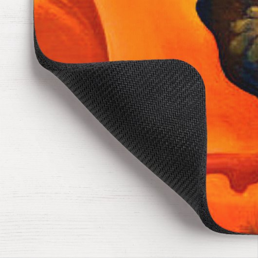 ジョージアO'Keefe圧倒する赤いケシの花 マウスパッド (コーナー)