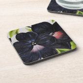 ジョージアO'Keefe 1925ブラックアンドパープルペチュニア コースター (左側)