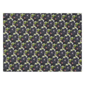 ジョージアO'Keefe 1925ブラックアンドパープルペチュニア テーブルクロス (正面(横))