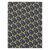 ジョージアO'Keefe 1925ブラックアンドパープルペチュニア テーブルクロス (正面)