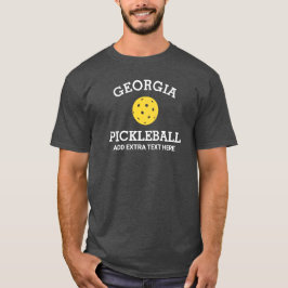 ジョージアPickleball追加クラブパートナー名カスタム Tシャツ