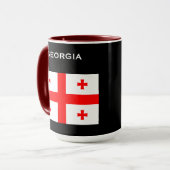 ジョージアRepublic*のマグの საქართველოსრესპუბლიკის マグカップ (正面左)