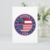 ジョージアTシャツ、グルジアのステッカー カード (スタンド正面)