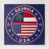 ジョージアTシャツ、グルジアのステッカー ジグソーパズル (縦)