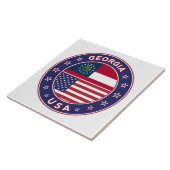 ジョージアTシャツ、グルジアのステッカー タイル (側面)