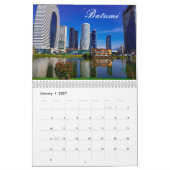 ジョージアTbilisi Barumi建築景観 カレンダー (1月 2027)