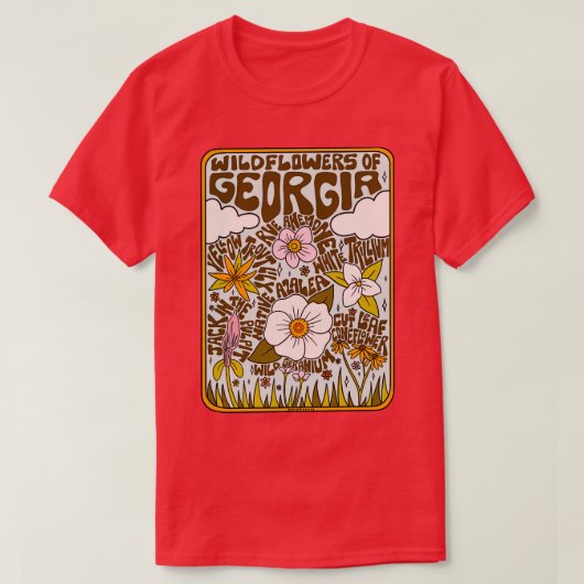 ジョージアWildflowers Tシャツ (デザイン正面)